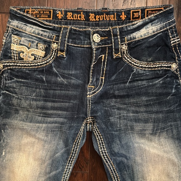 Men’s 30x32 Rock Revival Jeans - Picture 3 of 4